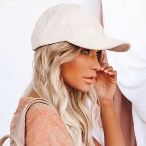 Corduroy baseball cap